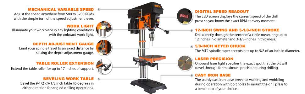 Buying a Floor Drill Press for Home Shop what to Look for