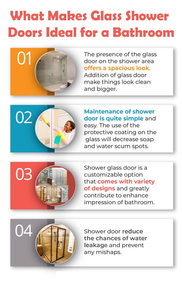 glass shower doors ideal for bathroom